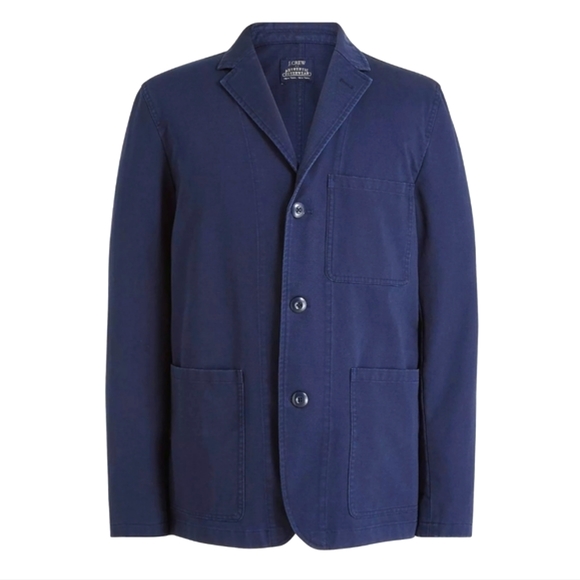J. Crew Other - NWT J.Crew Men's Cotton Navy Chore Blazer
